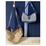 PURSES WOVEN W/ DRAWSTRING TOP,