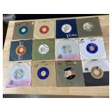 TWELVE 45 RECORDS AS PICTURED