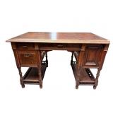 EASTLAKE RAISED PANEL SIDES KNEEHOLE DESK WITH