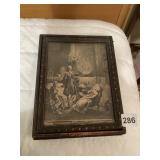 VINTAGE LIFT TOP JEWELRY CHEST