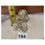 GLASS DOG CANDY CONTAINER