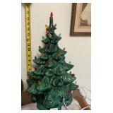CERAMIC LIGHT UP CHRISTMAS TREE
