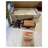 HEINZ CAST IRON HORSE DRAWN WAGON W/ ORIGINAL