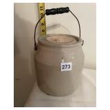 BROWN/TAN HAS CHIP ON SIDE OF JUG