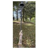 CAST IRON BELL ON METAL POLE