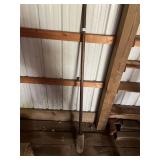 VINTAGE TOOL WITH WOOD ROUND BASE