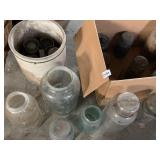 CANNING JARS, ZINC LIDS, #2 STAR CENTER CROCK HAS