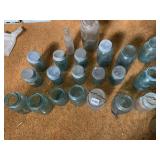 19 BLUE BALL CANNING JARS INCL. BALL SOME W/ ZINC