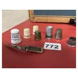 THIMBLES INCL. ADV. MINI LICENSE PLATE