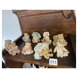8 BEAR FIGURINES