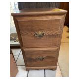 SMALL 2 DRAWER SIDE TABLE MANUFACTURED WOOD