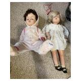 2 VINTAGE DOLLS