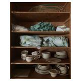 25 PC. ROSE DESIGN DISHES