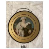 VICTORIAN LADY PRINT IN FRAME