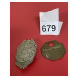 FOLLANSBEE 5250 EMPLOYEE TAG, FOLLANSBEE STEEL