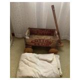 COTTON CLUB WOOD CRATE TURNED INTO A WOOD CART