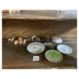 HORSES, HAND PAINTED DISH, OPEN DESIGN DISH