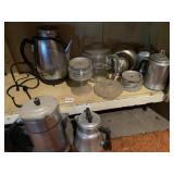 ELECTRIC COFFEE POT, GLASS COFFEE POT, ALUMINUM