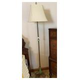 UNIQUE JADEITE FLOOR LAMP W/ ORNATE BASE