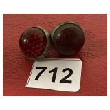 VINTAGE BIKE REFLECTORS FOR LICENSE PLATE