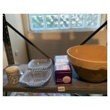 BATTER BOWL, TINS, SERVING BOWLS