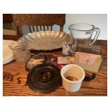 POLAR BEAR PAPER WEIGHT, GLASS MEASURING CUP,