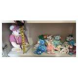 10 TY BEARS AND PINK BEAR GOT 100% LOYAL AND TRUE