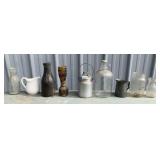 CREAM PITCHER, 1/2 QUART GALVANIZED PITCHER,