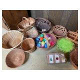 EASTER EGGS, BASKETS