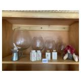 BRANDY GLASSES, SALT/PEPPER SHAKERS ETC.