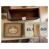 CIGAR BOXES AND WOOD BOX