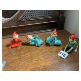 4 VINTAGE ELVES