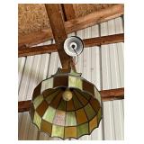 STAINED GLASS HANGING LAMP
