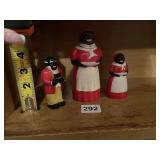 BLACK MAMMY AND SALT & PEPPER SET