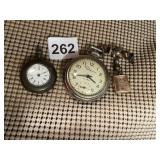 INGRAHAM POCKET WATCH, AND SECOND WATCH