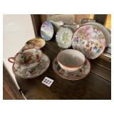 JAPAN CUPS/SAUCERS, JAPANESE PLATE, ETC.