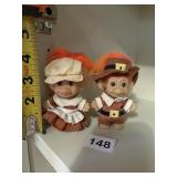 TWO TROLLS IN PILGRIM OUTFITS