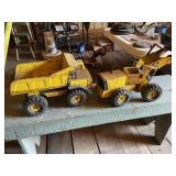 TONKA TURBO DIESEL LOADER AND DUMP TRUCK