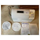 BREAD MAKER WITH RECIPE AND INSTRUCTIONS
