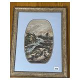 MONOCHROME LITHOGRAPH BY WILSON A. CARSON UNDER