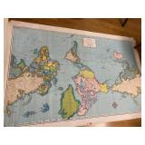 2 RAND MCNALLY WORLD MAPS