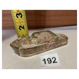 JEANETTE GLASS MODEL CRUISER CANDY CONTAINER W/