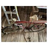 VINTAGE BICYCLE WITH CADET SPEEDOMETER