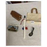 PAPER WEIGHT, SPOON, ETC.