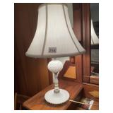 MILK GLASS BASE LAMP