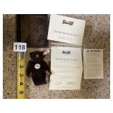 TEDDY BEAR ALPACA STEIFF CLUB BEAR W/ PAPERS