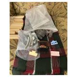 VINTAGE HAIR PICK W/ POODLES,  SCARF, CURLERS,