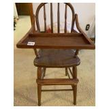 ANTIQUE HIGHCHAIR TILT TRAY