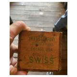 SWISS AND COMPANY WOOD CHEESE BOX