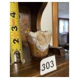 SLAG GLASS TOOTHPICK HOLDER